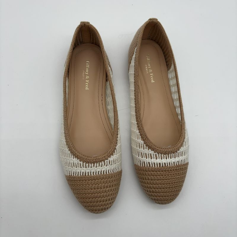 Tiffany & Fred Paris Ballet Flat Mesh White And Beige — image 4 of 6